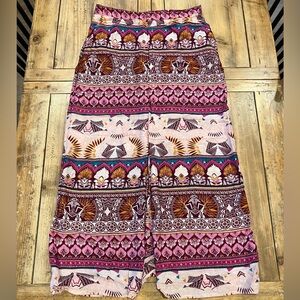 Roxy Multicolor Boho Maxi Skirt
